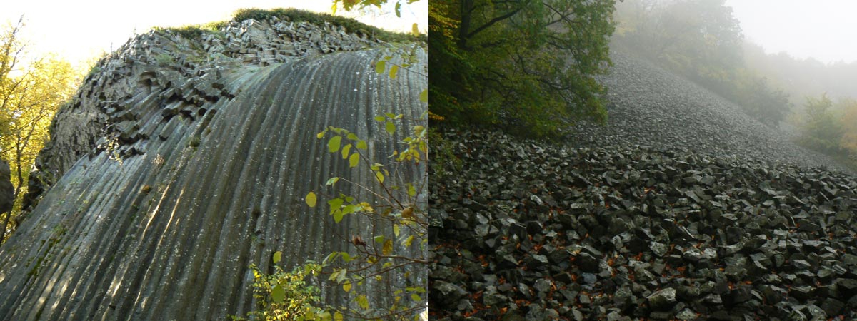 Kamenný vodopád a kamenné more - Slovensko