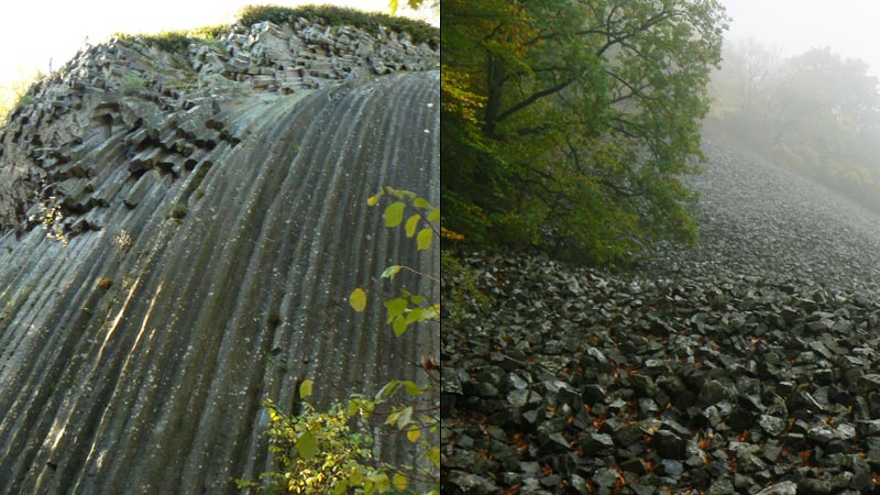 Kamenný vodopád a kamenné more