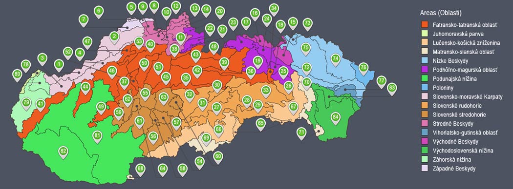 Geomorfológia Slovenska - geomorfologické celky