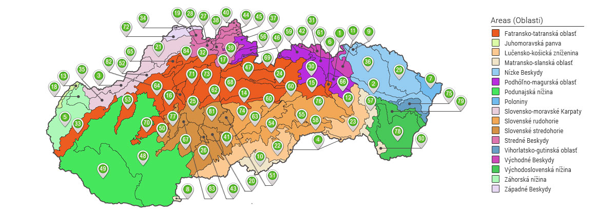 Geomorfológia Slovenska - geomorfologické celky