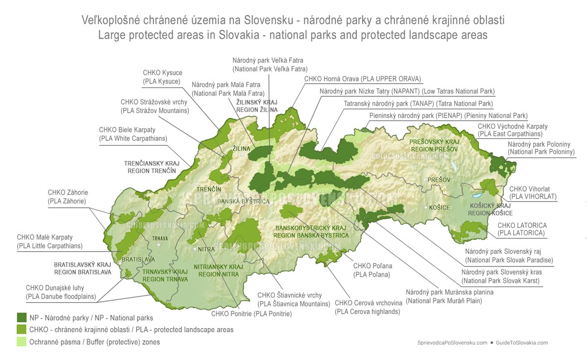 Veľkoplošné chránené územia na Slovensku